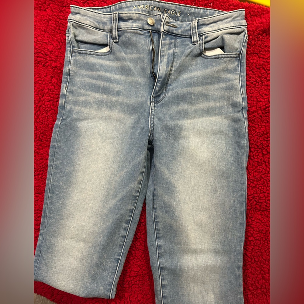 American Eagle Outfitters Light Blue High Rise Jeans